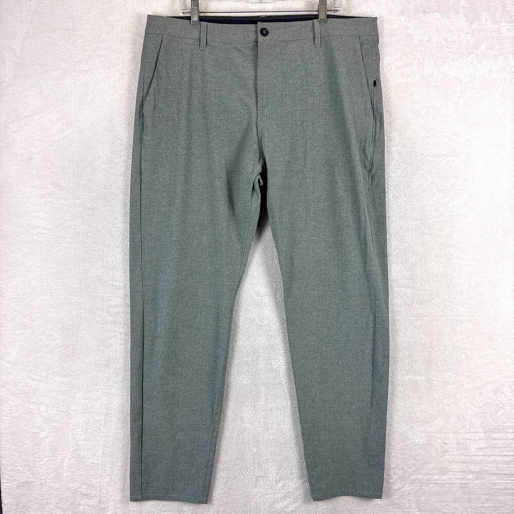 Vuori Pants Mens 38 Gray Aim Chino Performance Preppy Travel Golf Summer